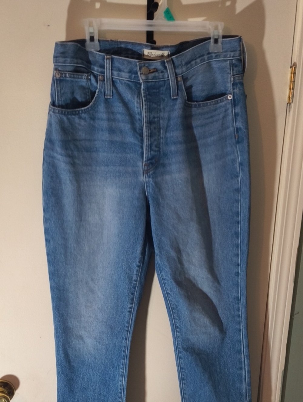 Madwell Womens Blue Denim Jeans - Classic Straight Fit
